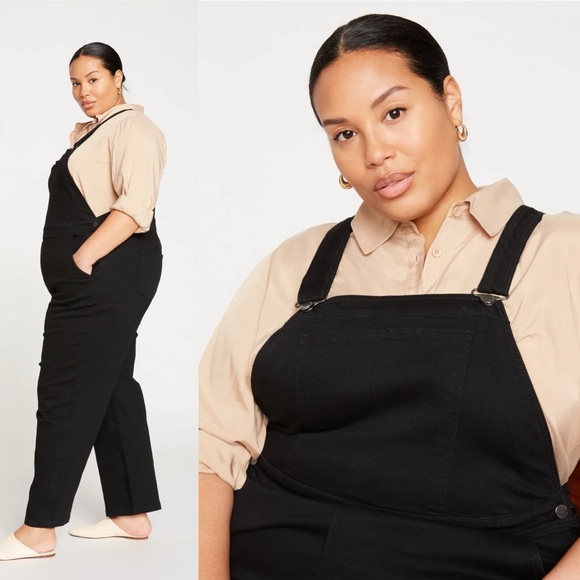 Universal Standard Women's Casey Classic
Denim Overalls in Black Size XS (10-12) - Picture 2 of 7